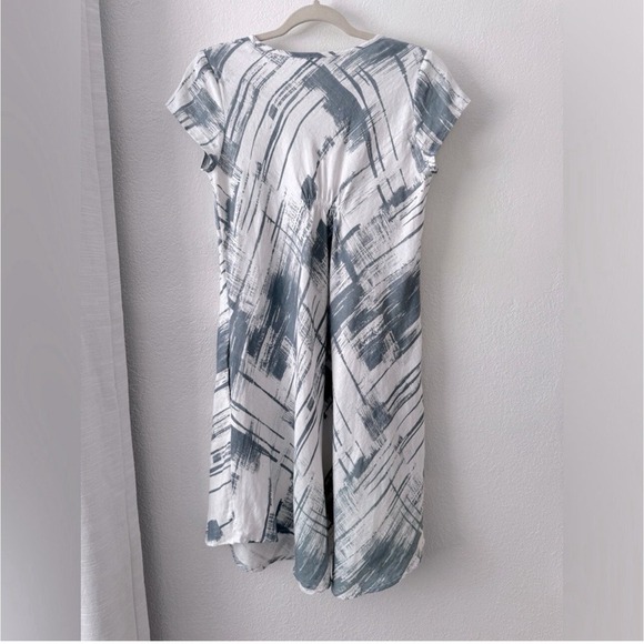 Eva Tralala Lagenlook 100% linen short length Dress with pockets Size Small - Picture 2 of 9